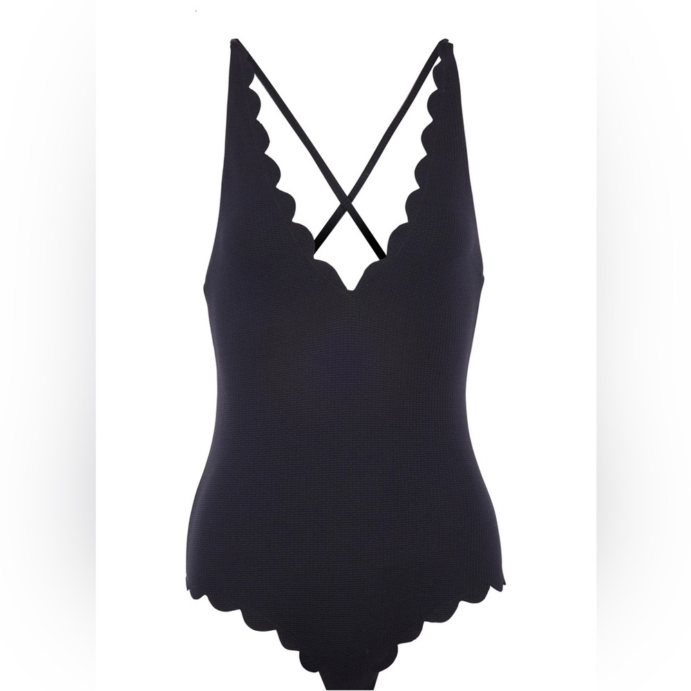 Marysia North Maillot One Piece Bathing Suit in Black / Indigo Size Medium